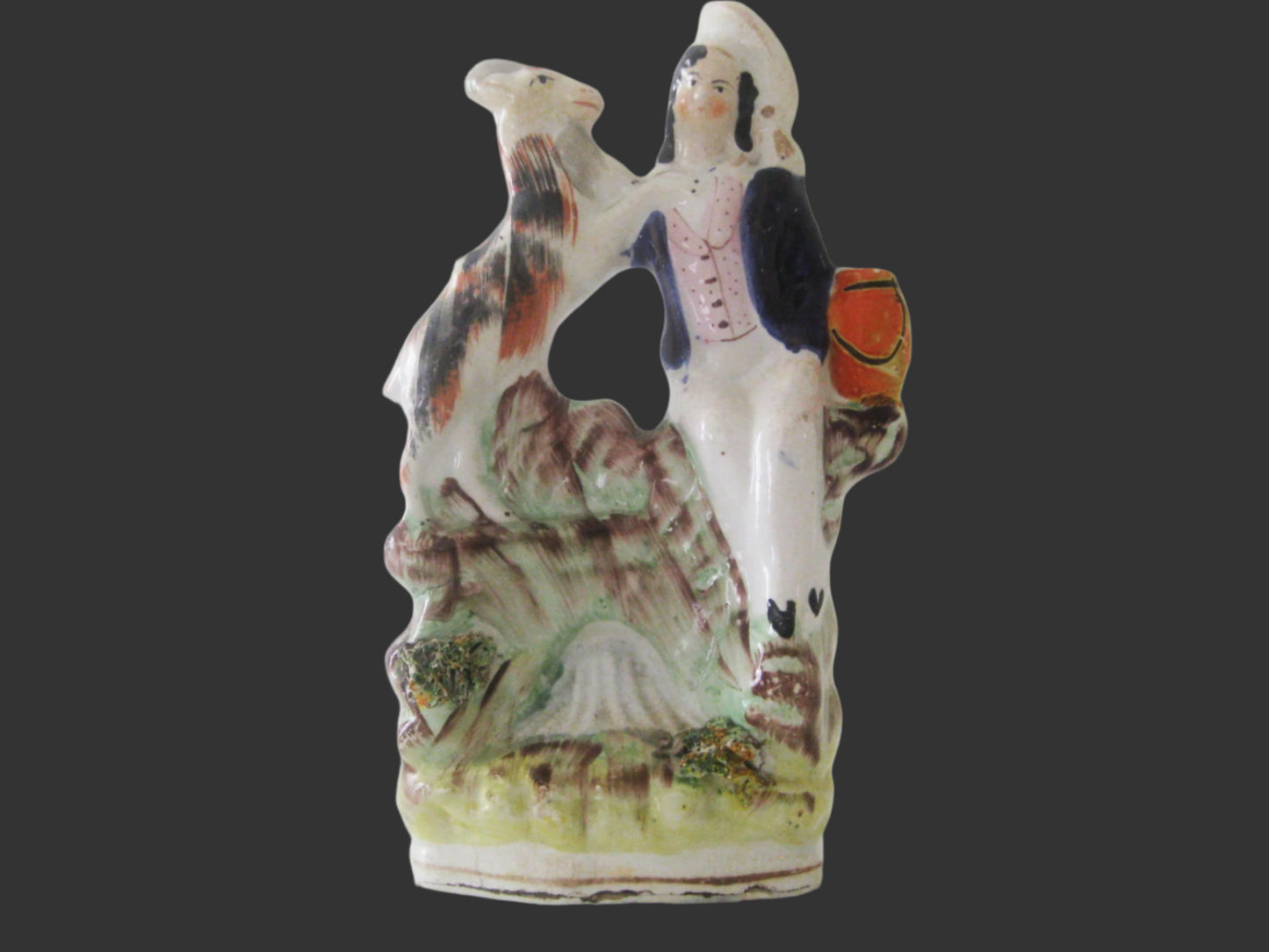 19thC. "Prince Edward and Goat"  Staffordshire Figurine- c.1850 England