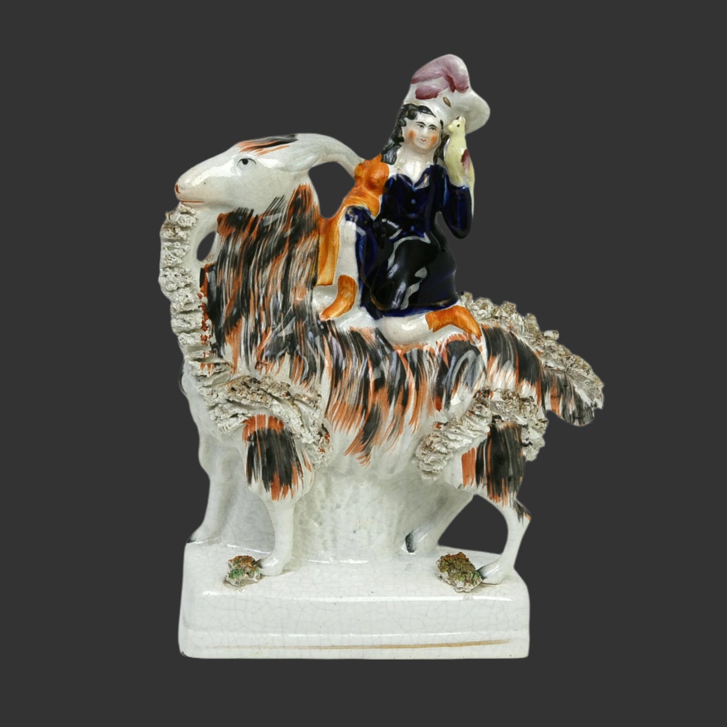 Victorian "Princess Royal on Billy the Goat", 1850's - England Staffordshire