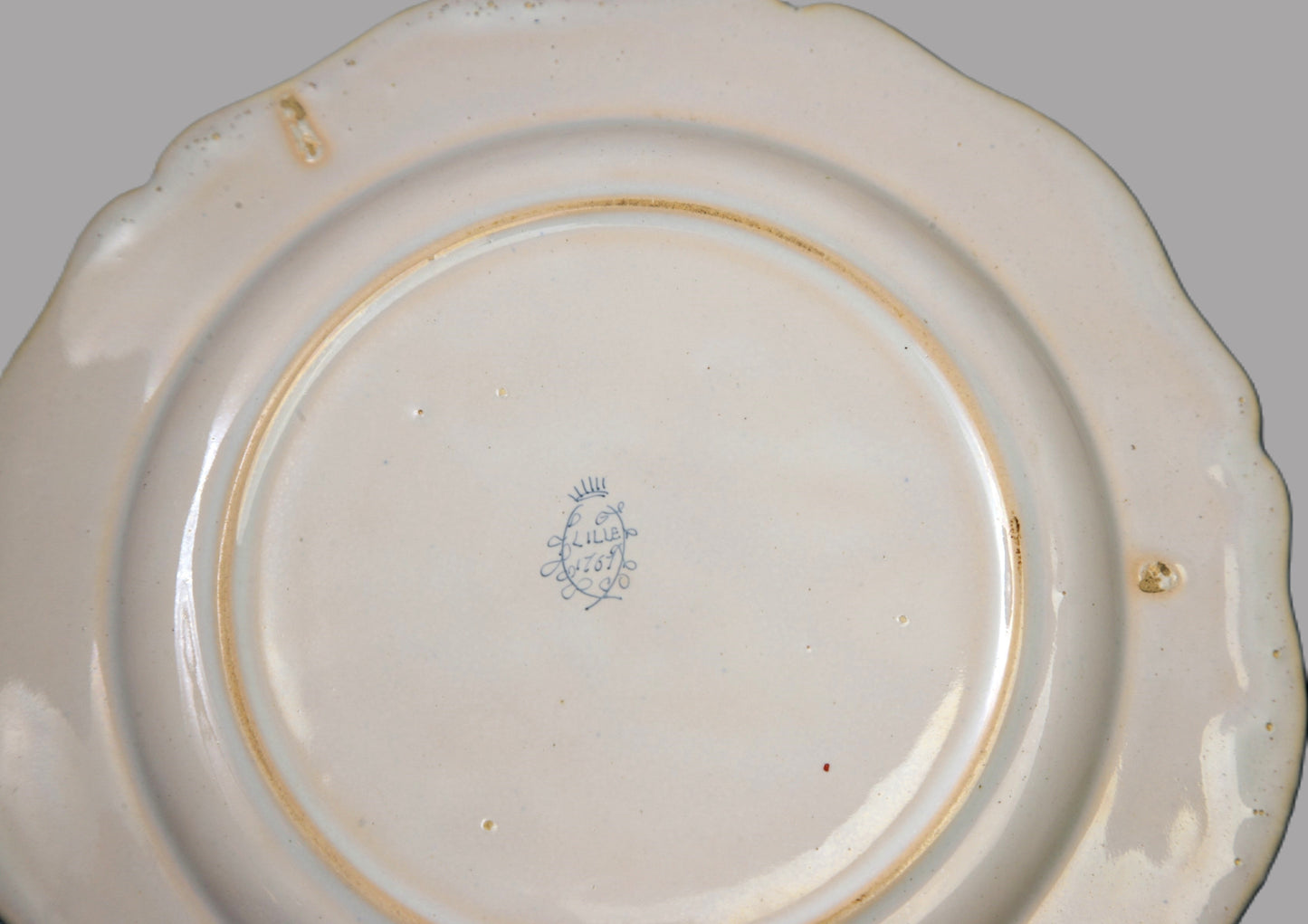 French Faience Country Kitchen Plate - 19thC.