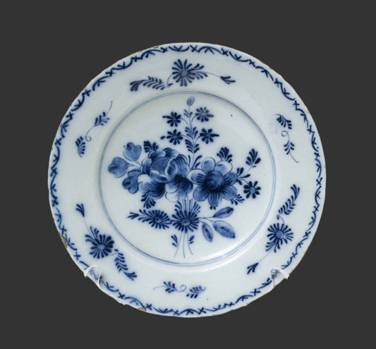 London Delft Plate - Lambeth - circa 1760 - England - 8.25"