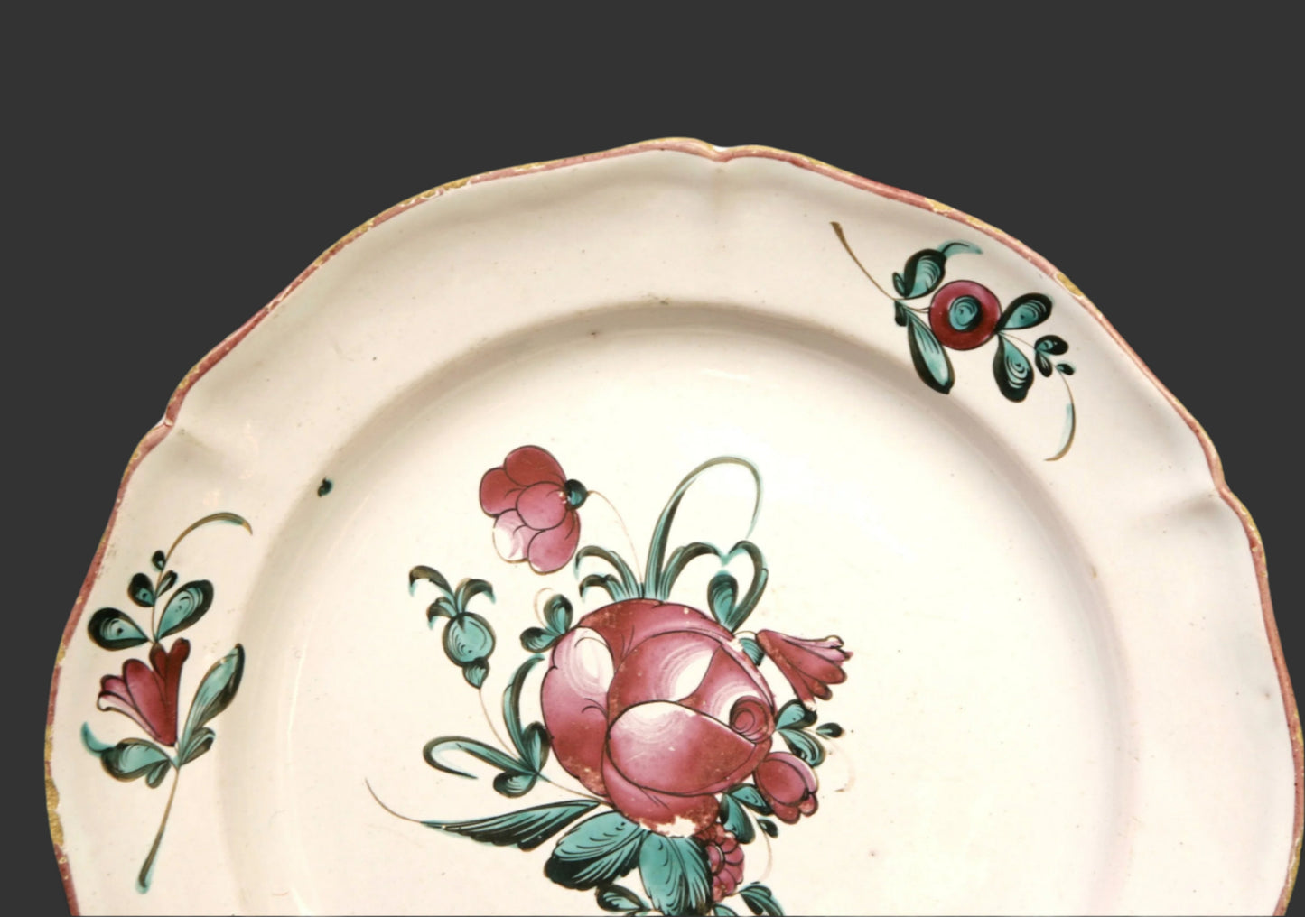 Early 19thC Lunéville Saint-Clément Faience Plate, France