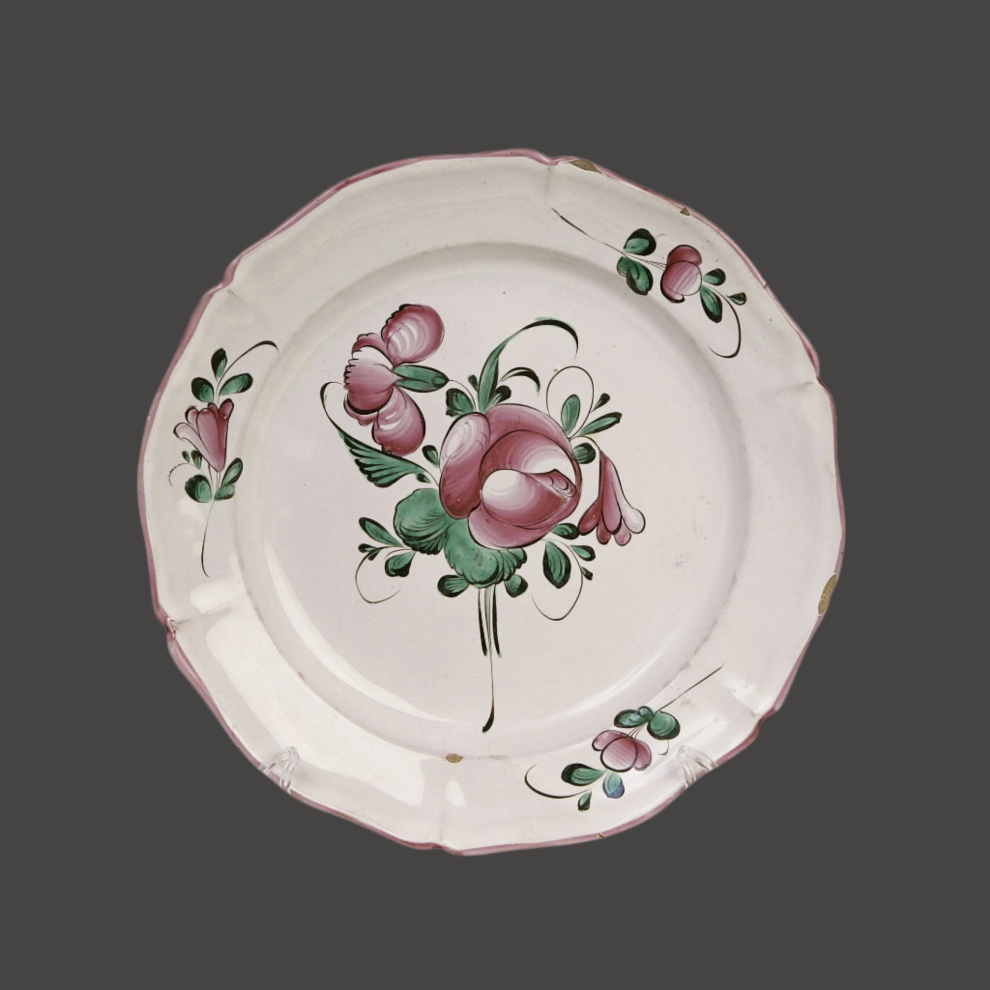 Saint-Clément Luneville Faience Plate - c.1820 - France