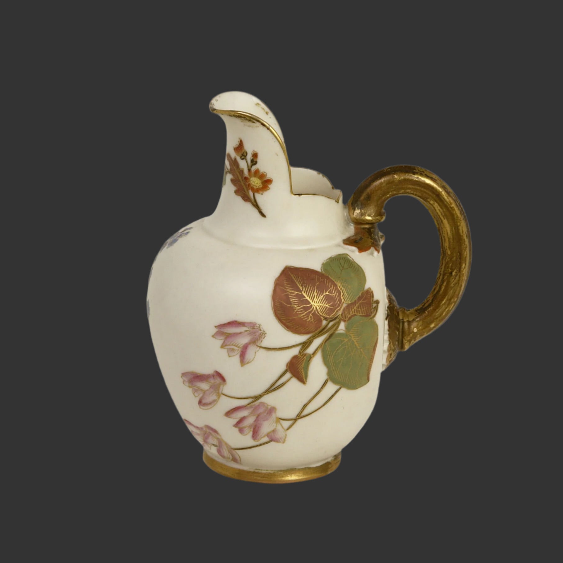 Royal Worcester 19thC. Blush Ivory Pitcher - 5" - 1886