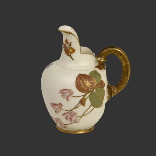 Royal Worcester 19thC. Blush Ivory Pitcher - 5" - 1886