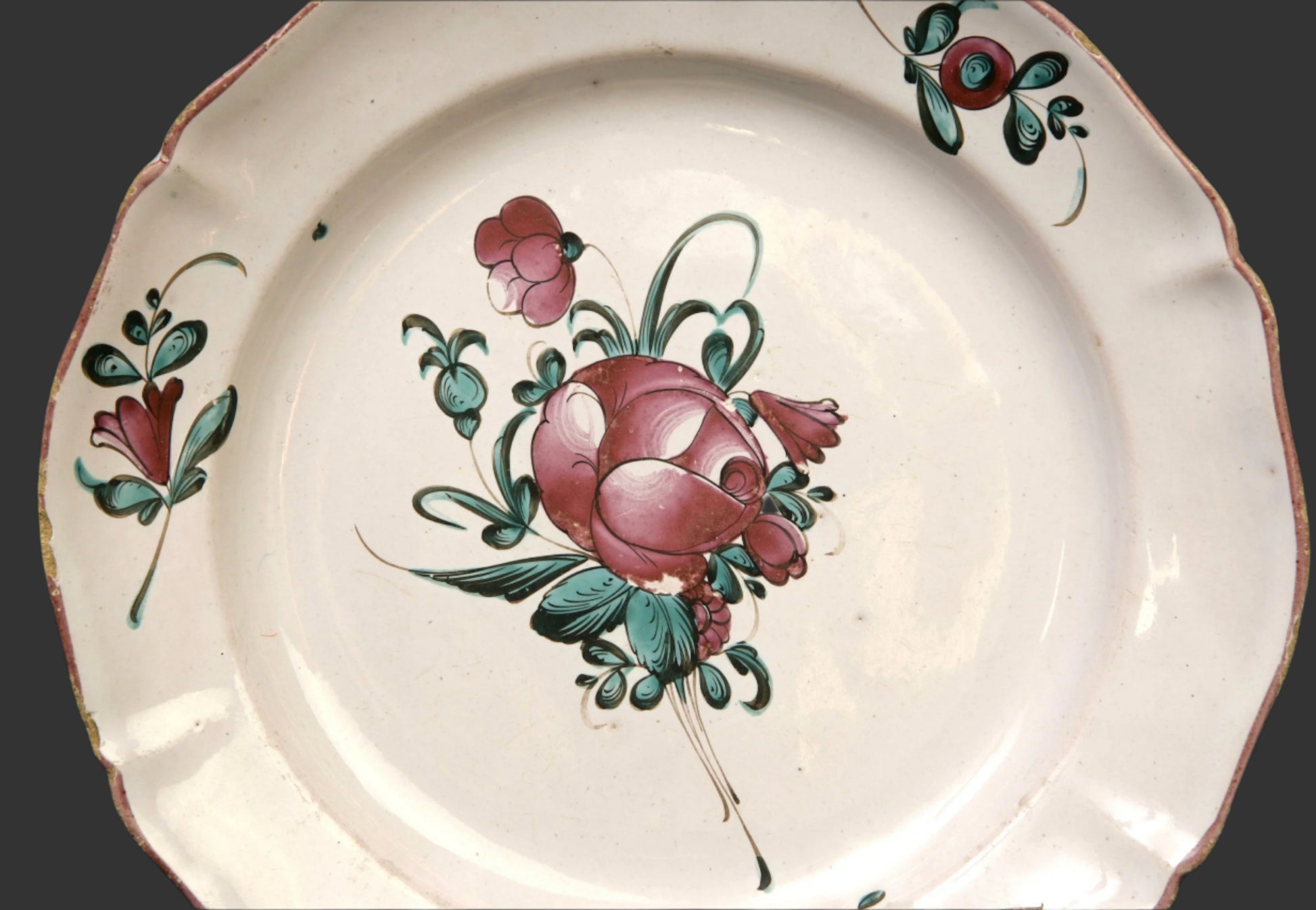 Early 19thC Lunéville Saint-Clément Faience Plate, France