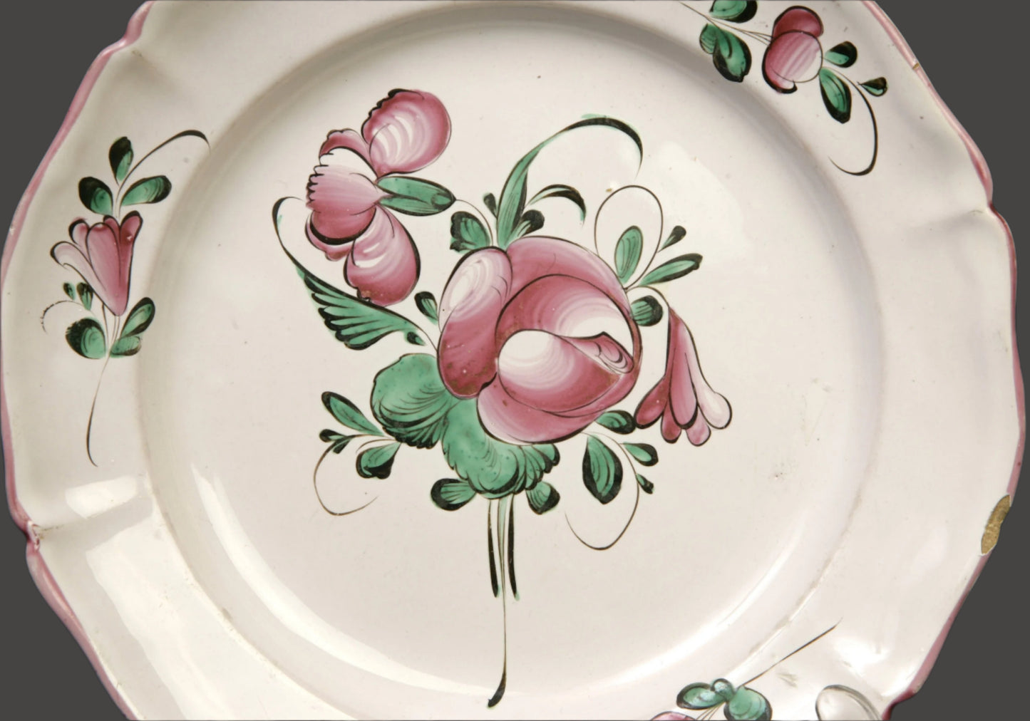 Saint-Clément Luneville Faience Plate - c.1820 - France