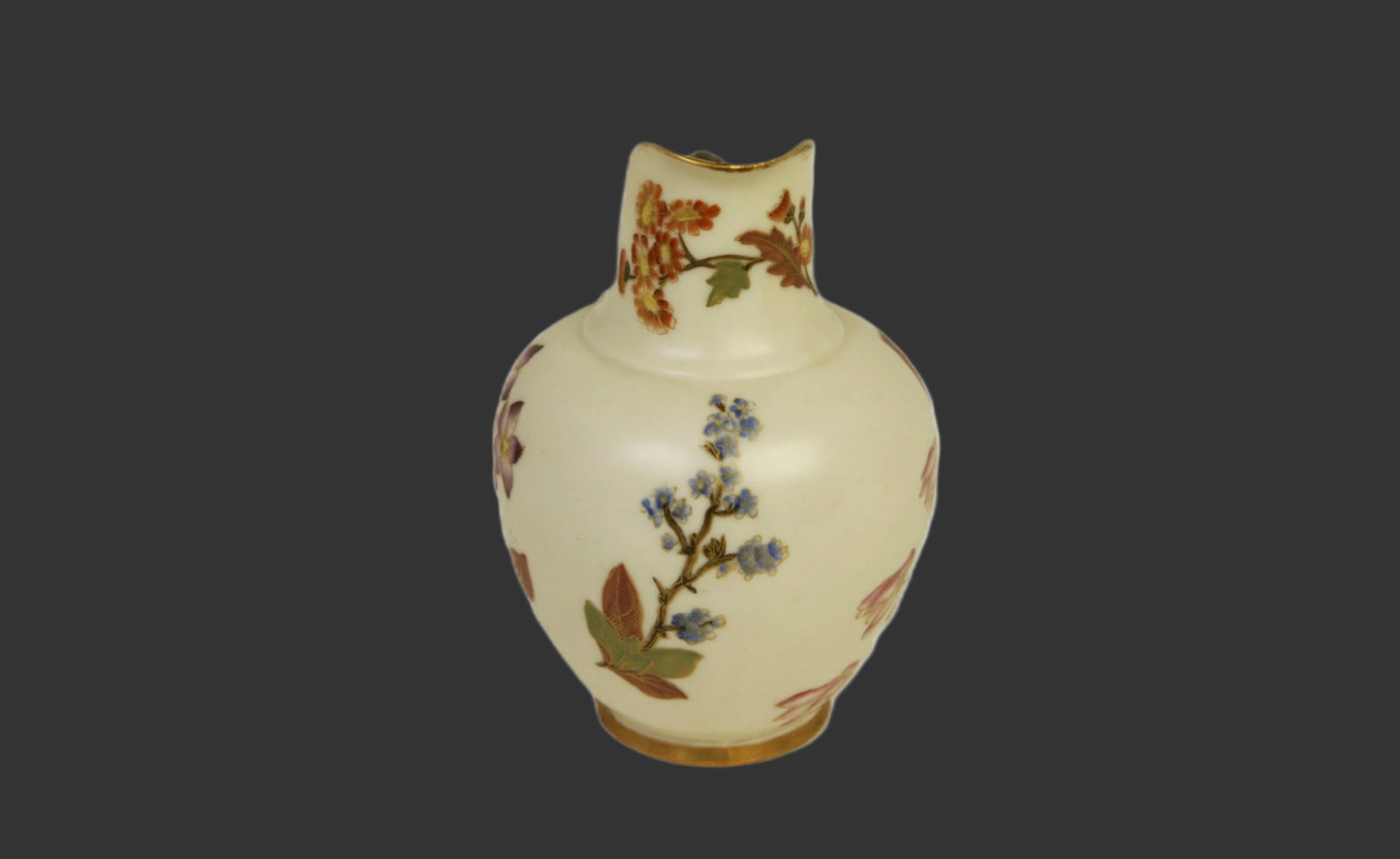 Royal Worcester 19thC. Blush Ivory Pitcher - 5" - 1886