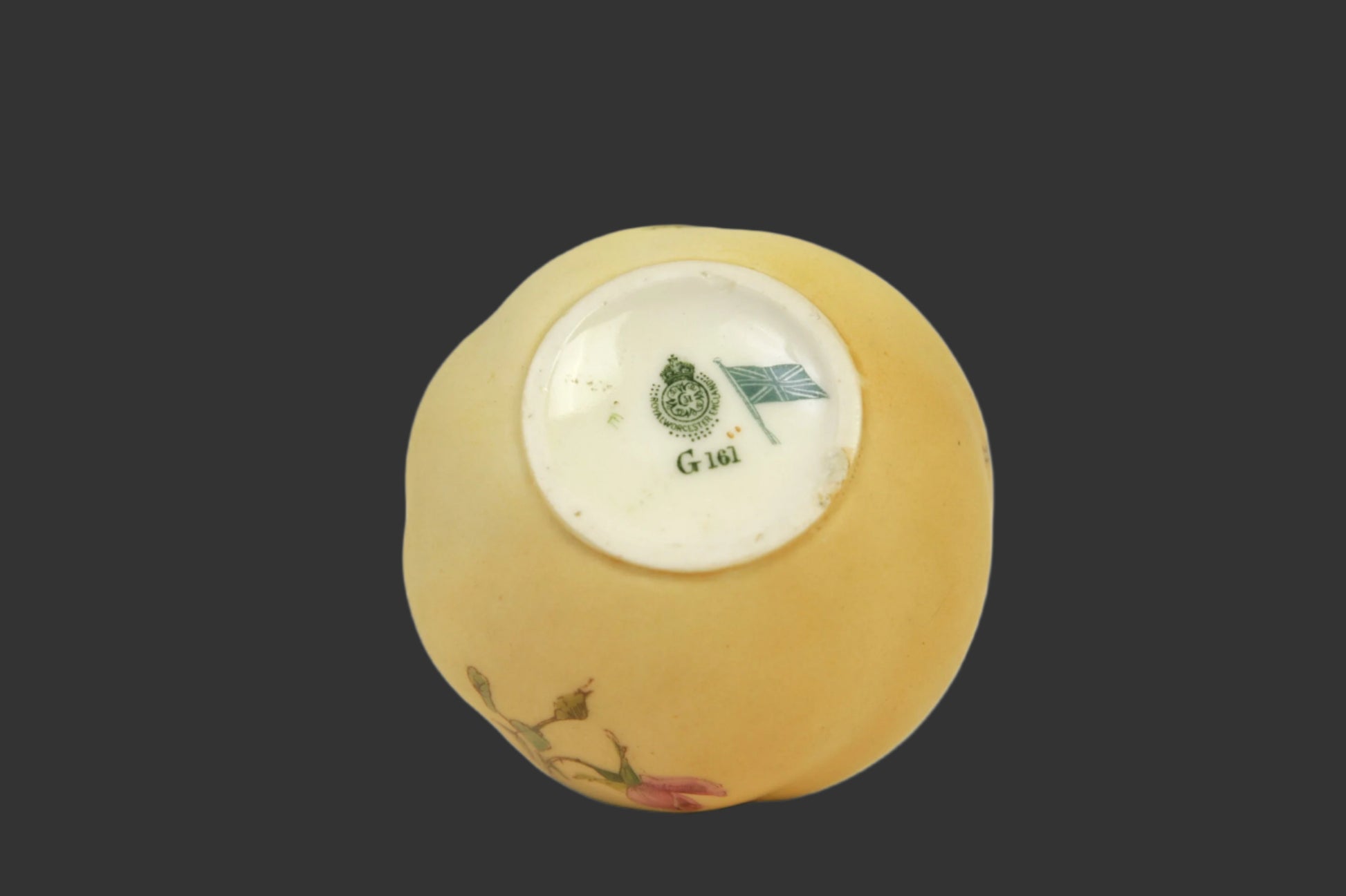 Royal Worcester 19thC. Blush Ivory Pot - 3" - 1905