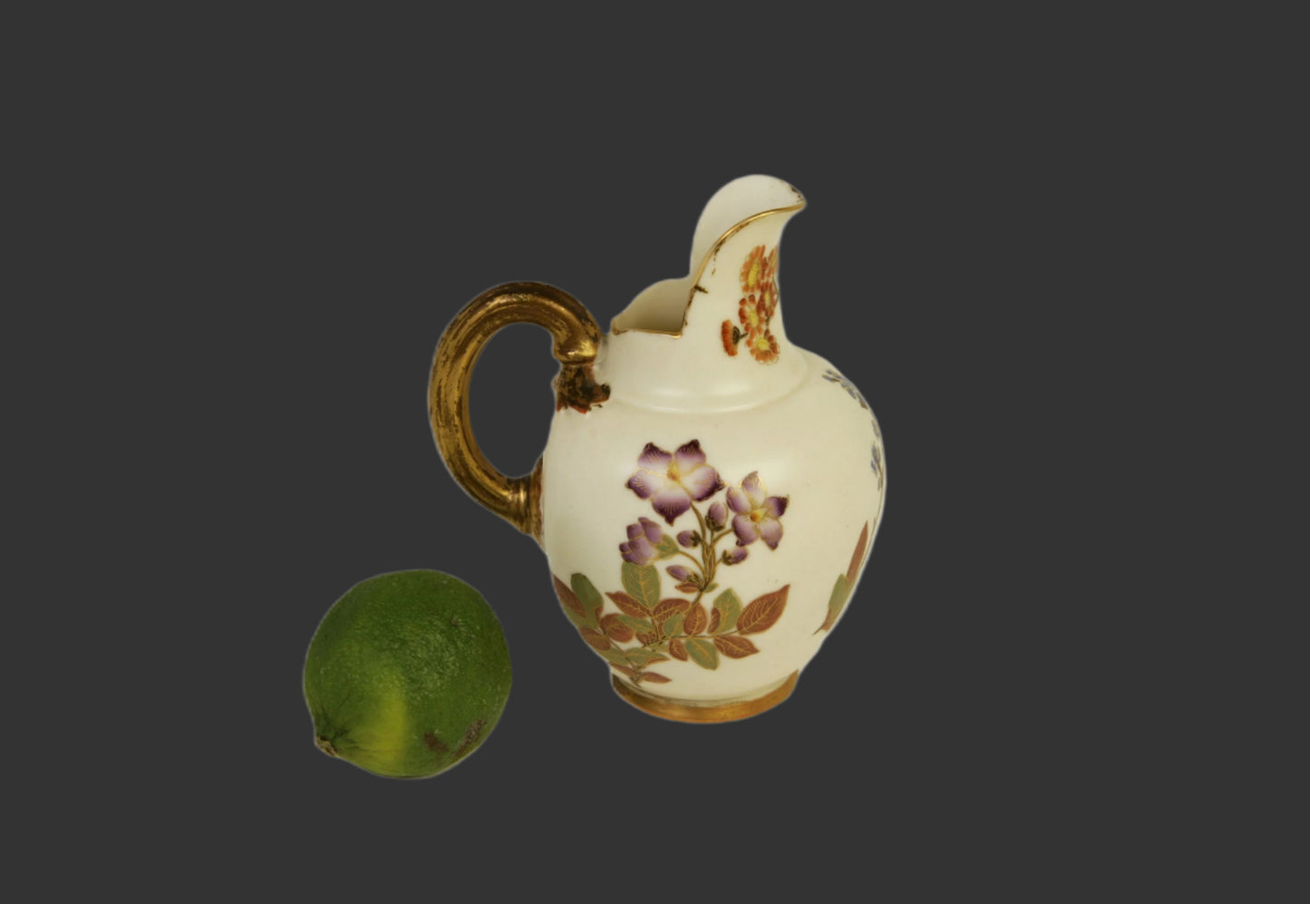 Royal Worcester 19thC. Blush Ivory Pitcher - 5" - 1886