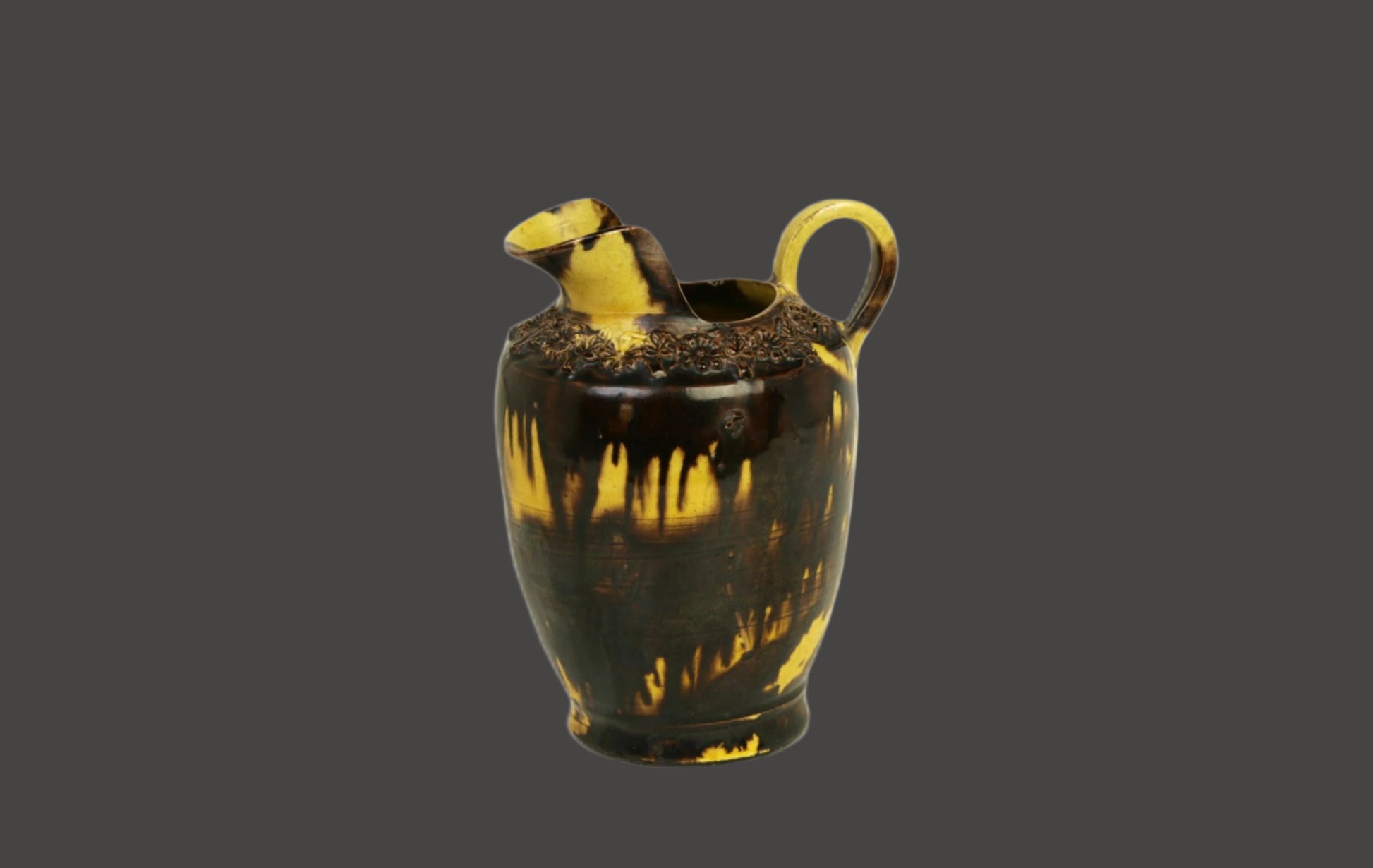 French Country Jaspe Pitcher, Late 19th Century