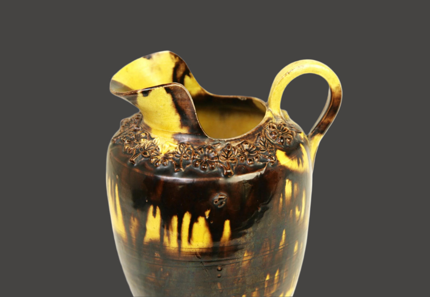 French Country Jaspe Pitcher, Late 19th Century