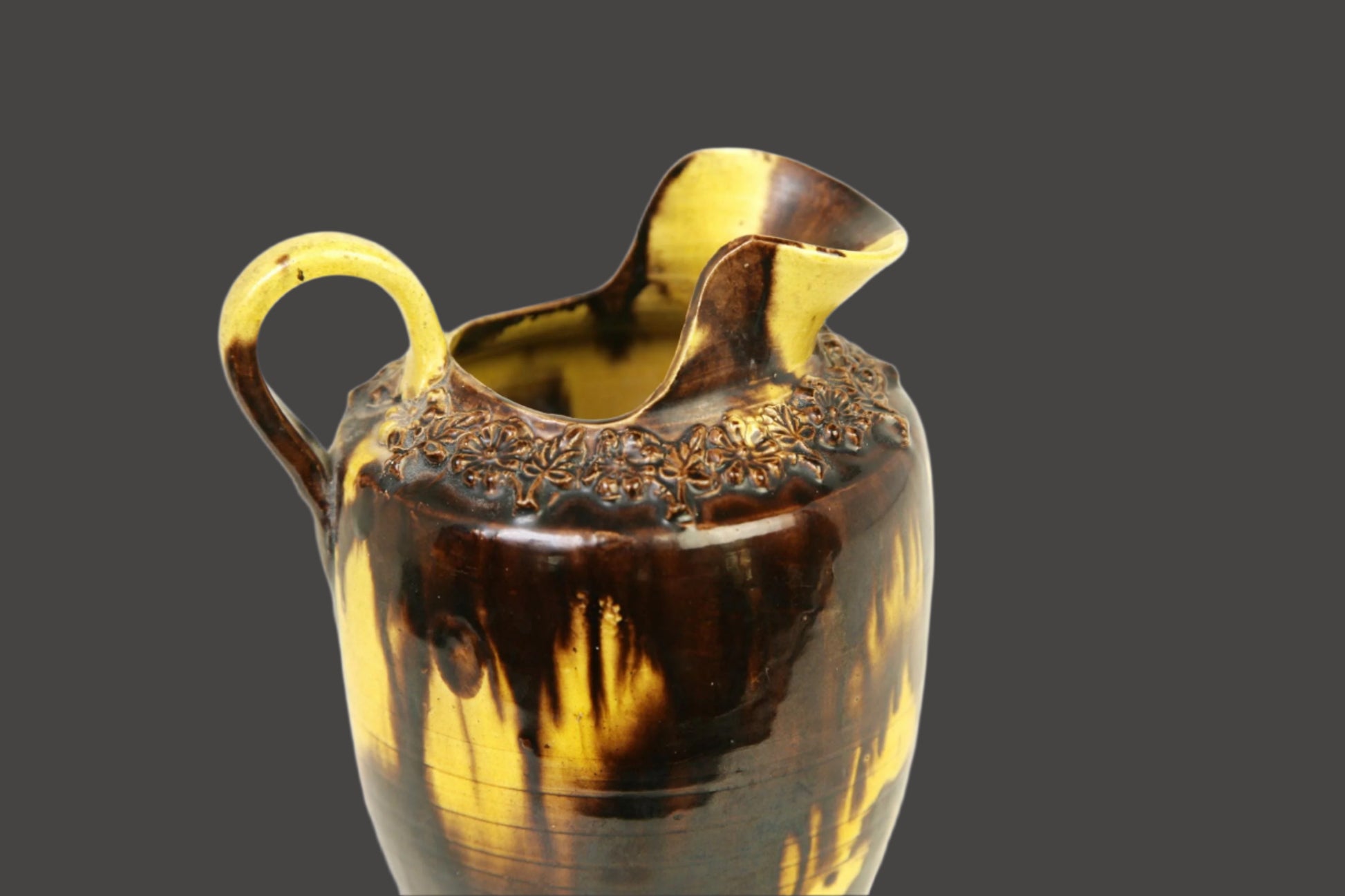 French Country Jaspe Pitcher, Late 19th Century