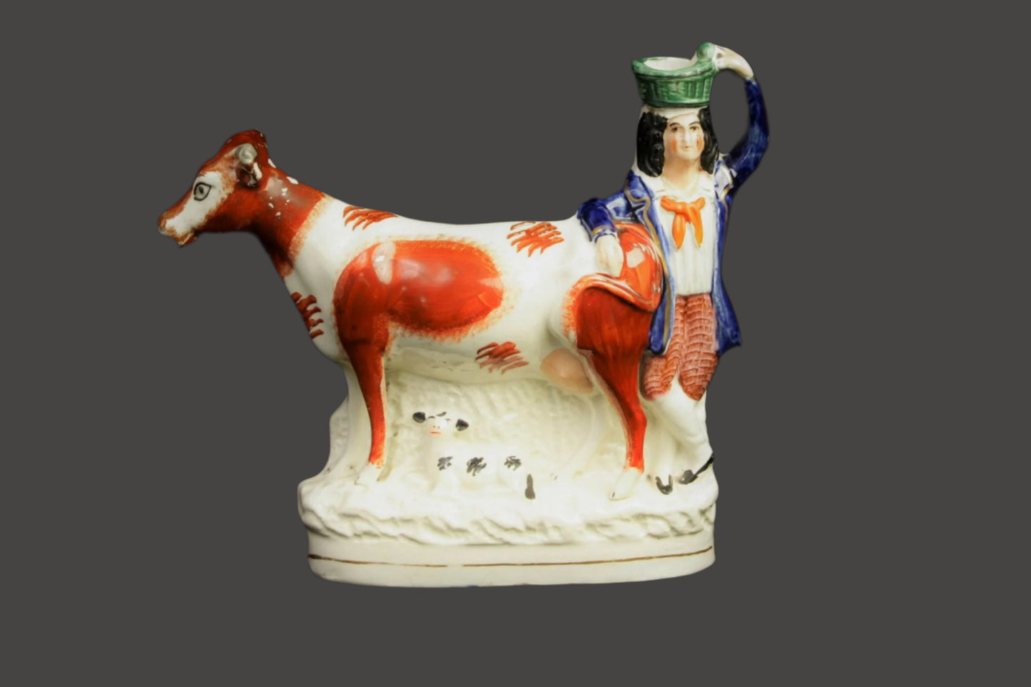 Antique English Cow Creamer - 1840-1850